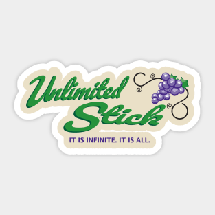 Unlimited Stick Sticker